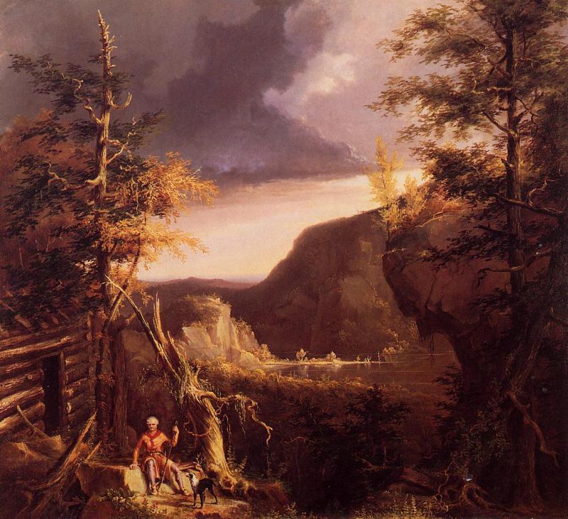 Thomas Cole Daniel Boone Sitting oil painting picture